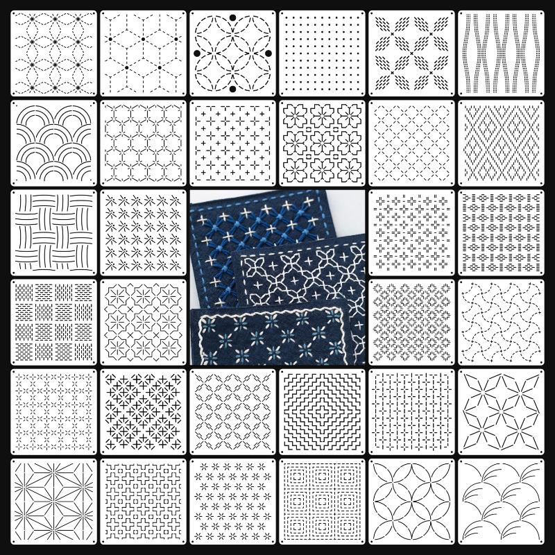 9/32Pcs Sashiko Embroidery Tem - Embroidery Service 评论和价格