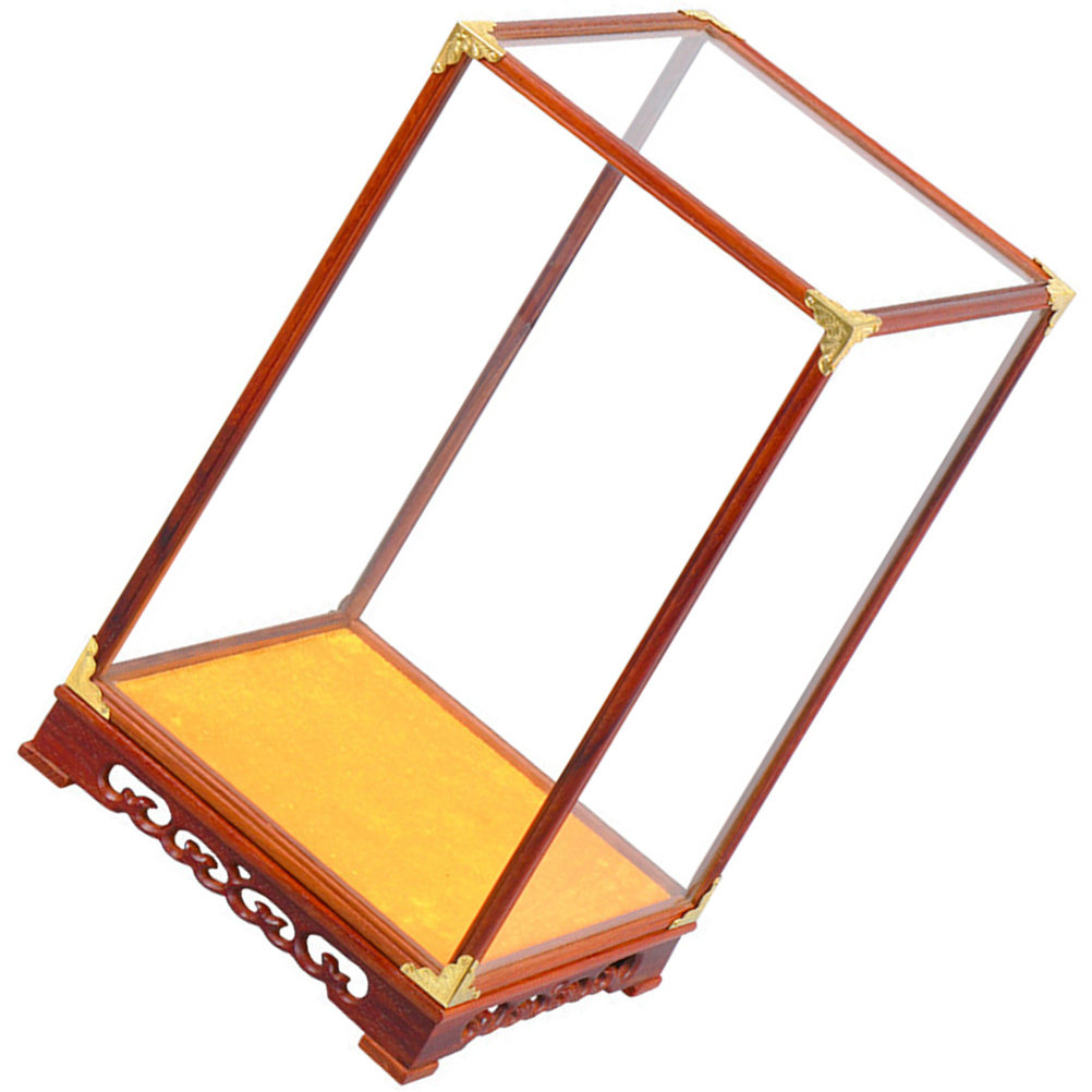 Glass Display Box Buddha Prote - Frame Display Wood 评论和价格