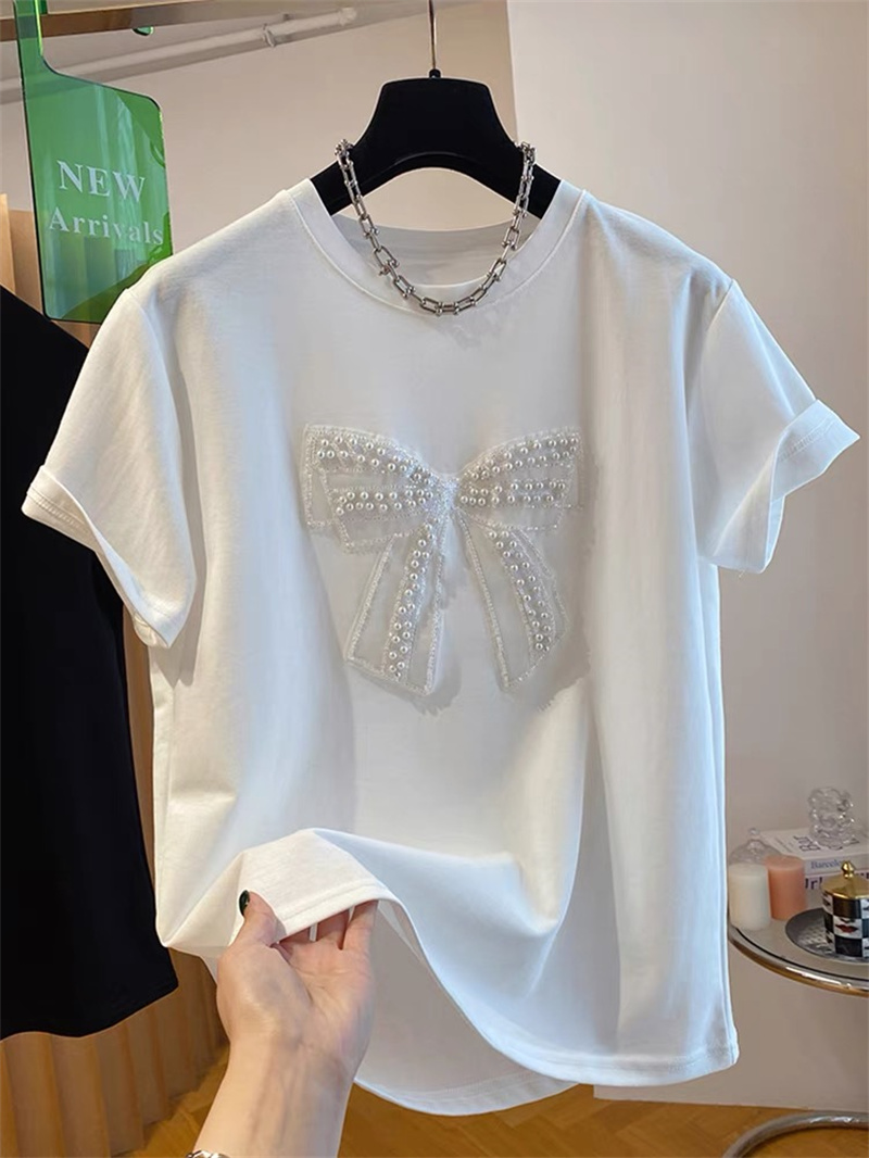  Pearl  Knot Short Sleeve T-Sh - Embroidery Knot 评论和价格
