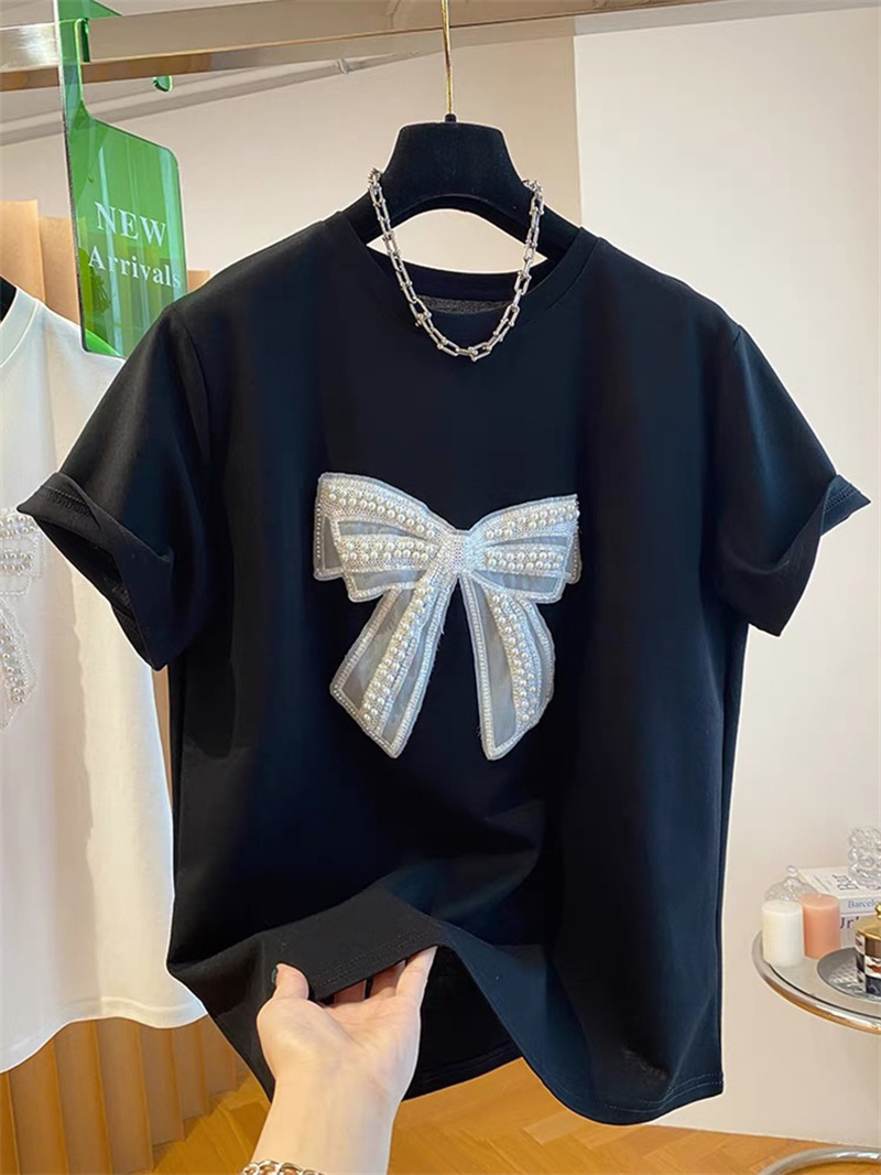  Pearl  Knot Short Sleeve T-Sh - Embroidery Knot 评论和价格