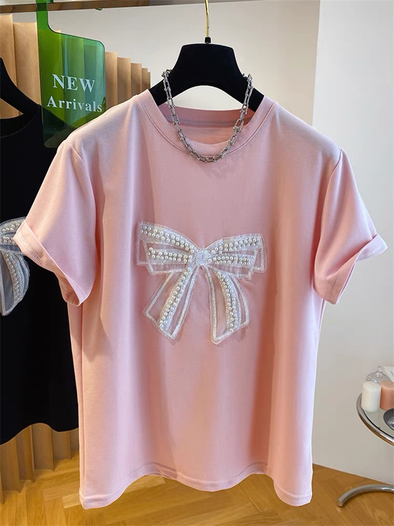  Pearl  Knot Short Sleeve T-Sh - Embroidery Knot 评论和价格