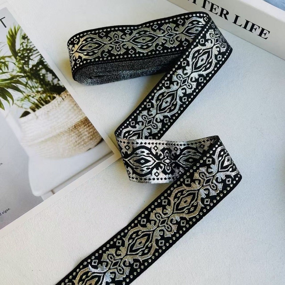Silver Glitter Embroidery Ribb - Embroidery Ribbon 评论和价格