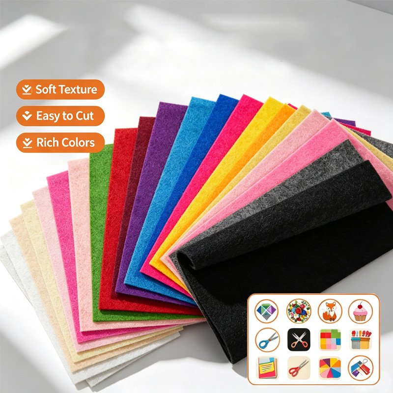 Soft Felt Fabric Sheets in 20/ - Felt Sheet Wool 评论和价格