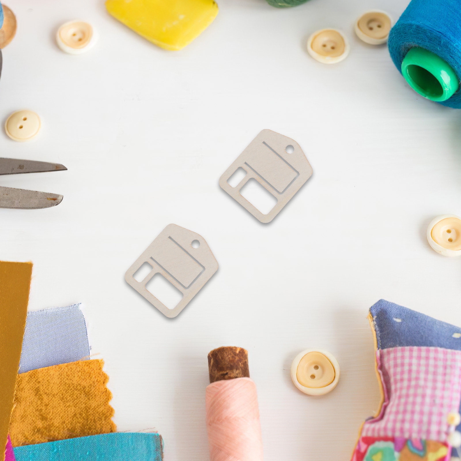 100Pcs Wooden Craft Thread Org - Embroidery Service 评论和价格