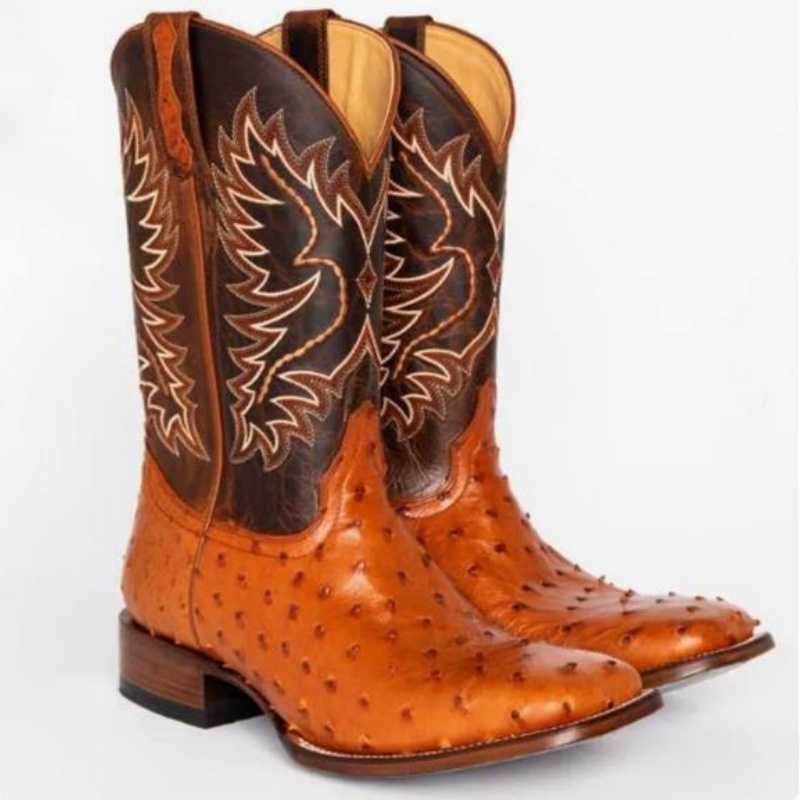 Men High Boots Embroidery Retr - Embroidery Stitch 评论和价格