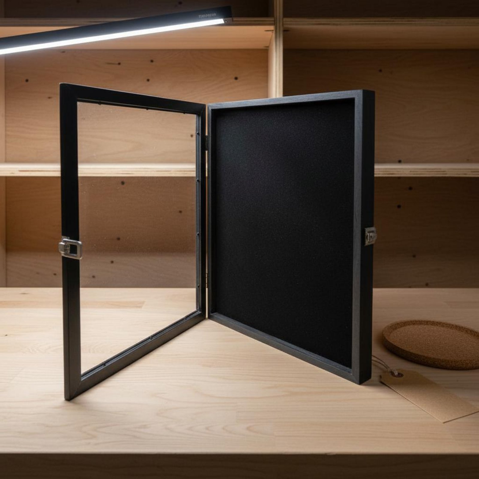 Badge Display Frame Transparen - Frame Display Wood 评论和价格