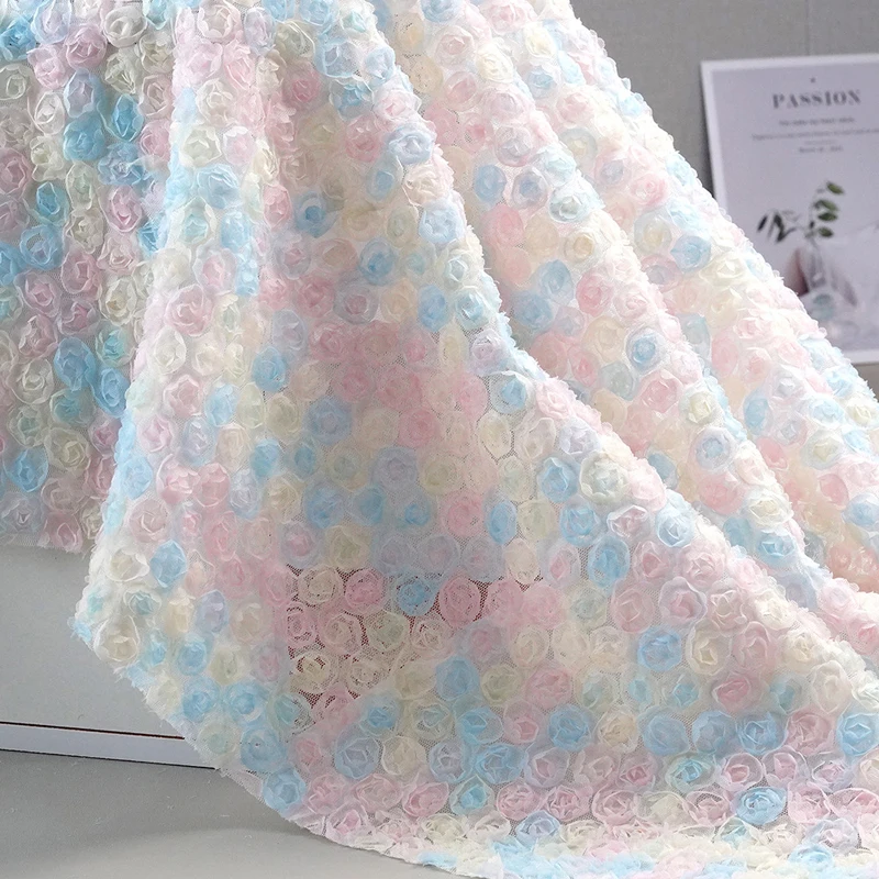 Colorful 3D Floral Embroidery  - Embroidery Ribbon 评论和价格