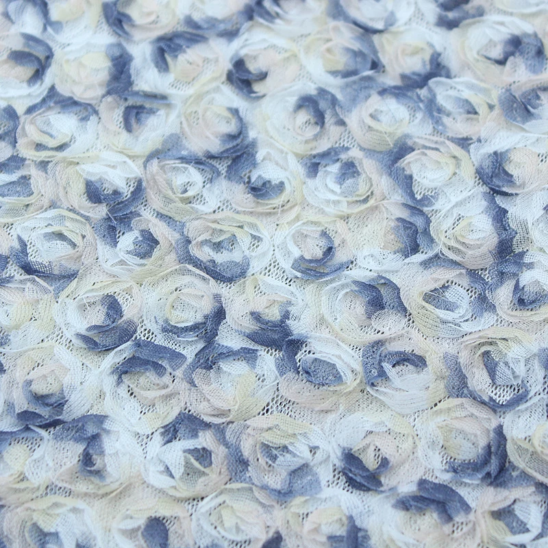 Colorful 3D Floral Embroidery  - Embroidery Ribbon 评论和价格