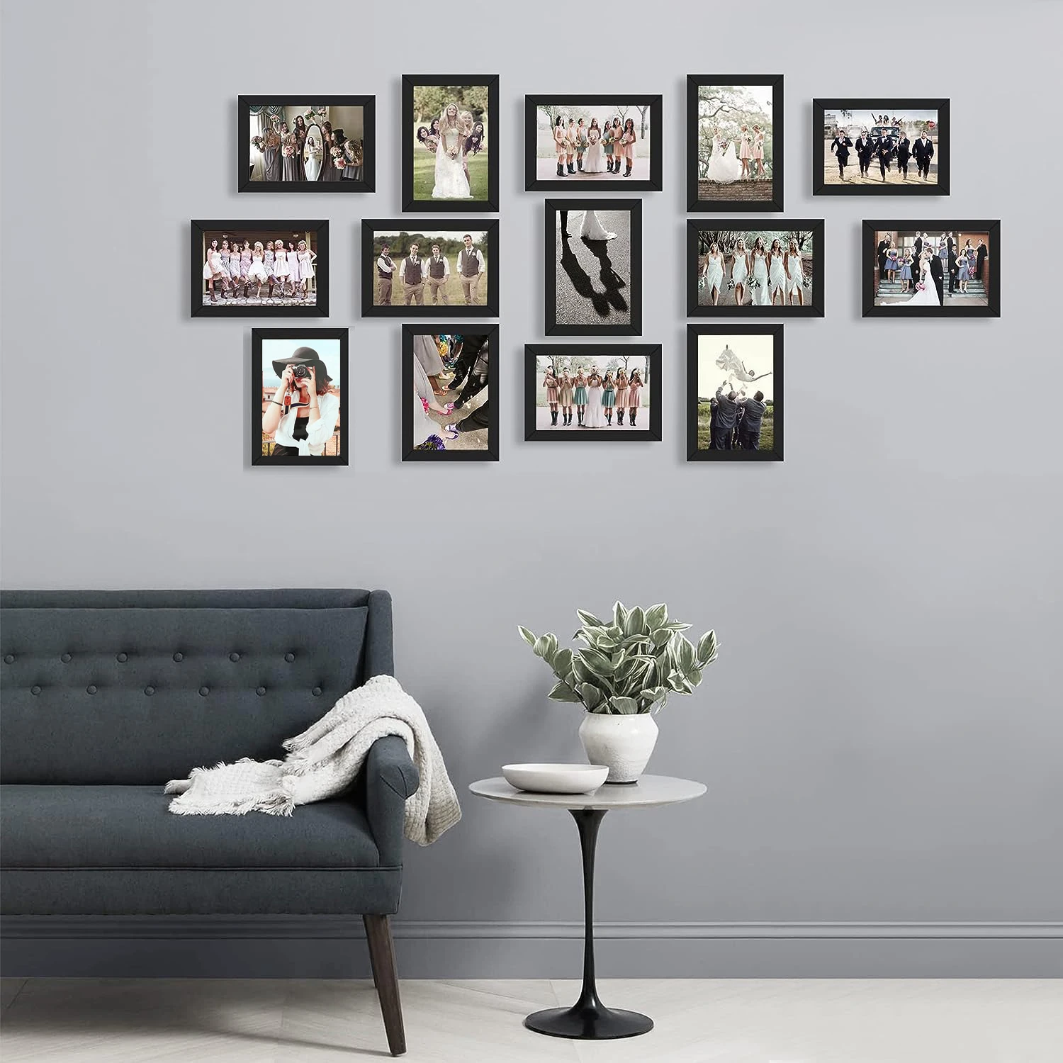 4x6IN 14pcs/Set Picture Frames - Frame Display Wood 评论和价格