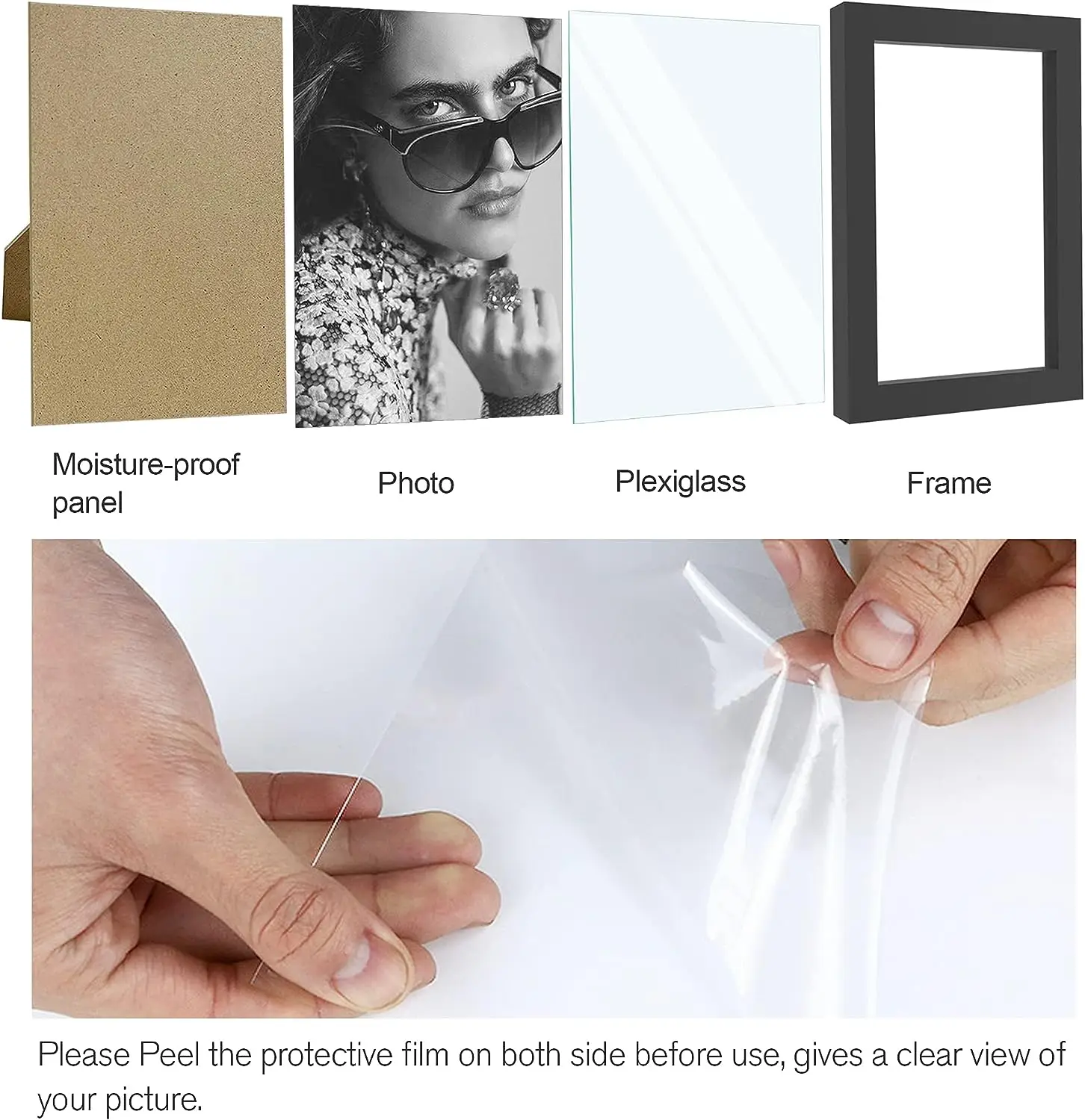 4x6IN 14pcs/Set Picture Frames - Frame Display Wood 评论和价格