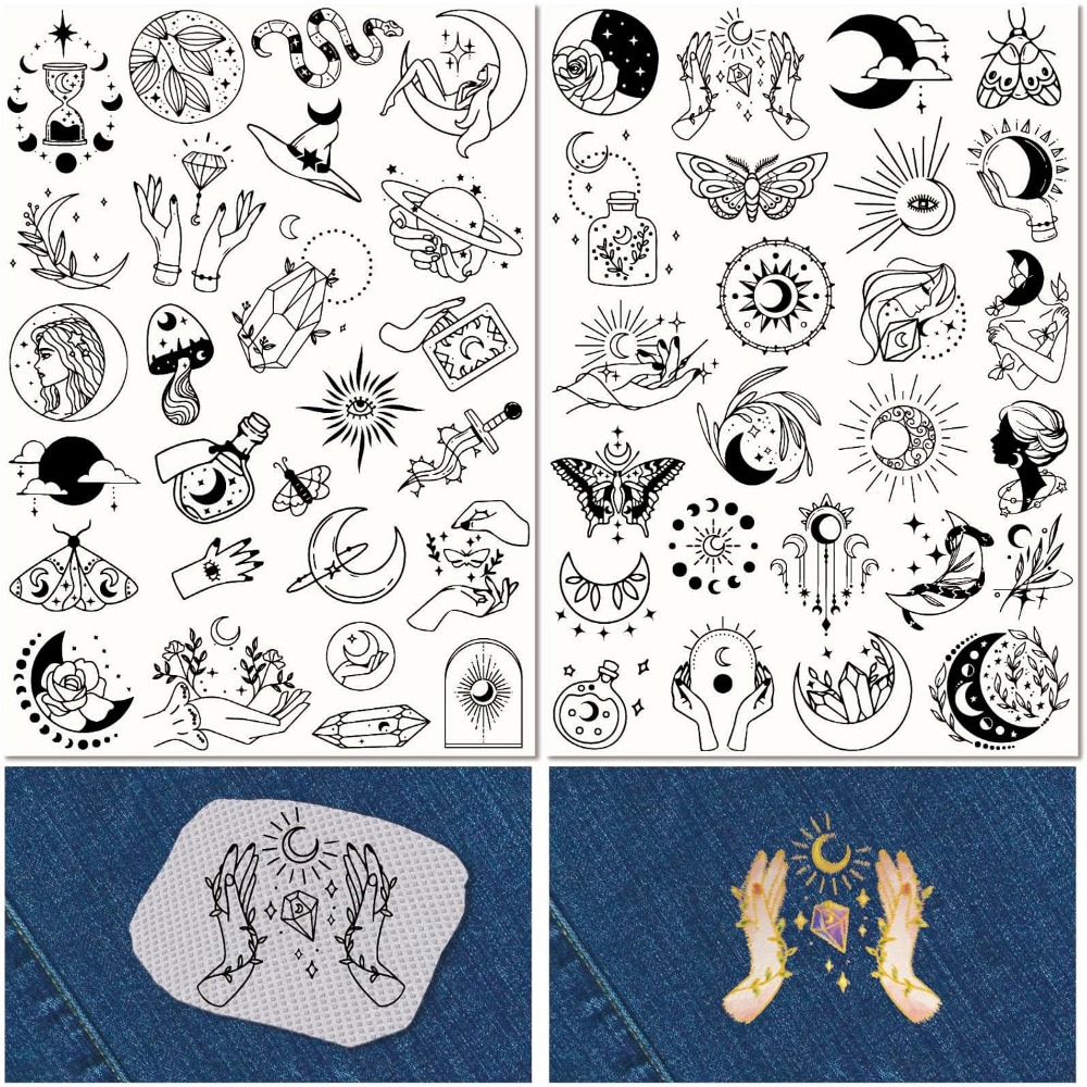 51Pcs Boho Moon Sun Water Solu - Embroidery Stitch 评论和价格